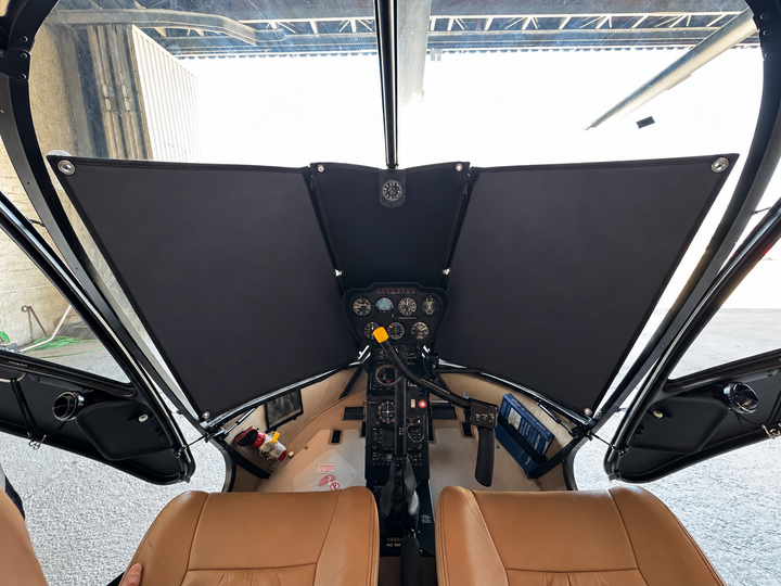 Zasłona kabiny do szkolenia VFR NOC Robinson R44